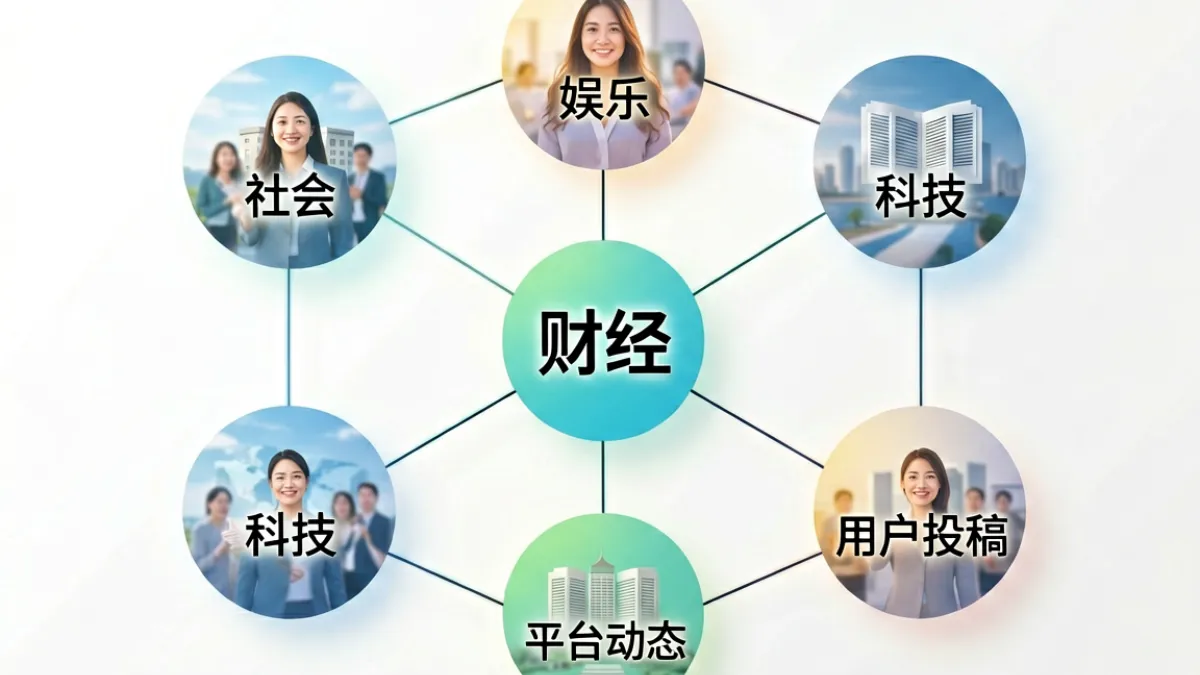91爆料内容分类示意图，展示社会、娱乐、财经、科技等多个爆料板块的分布结构