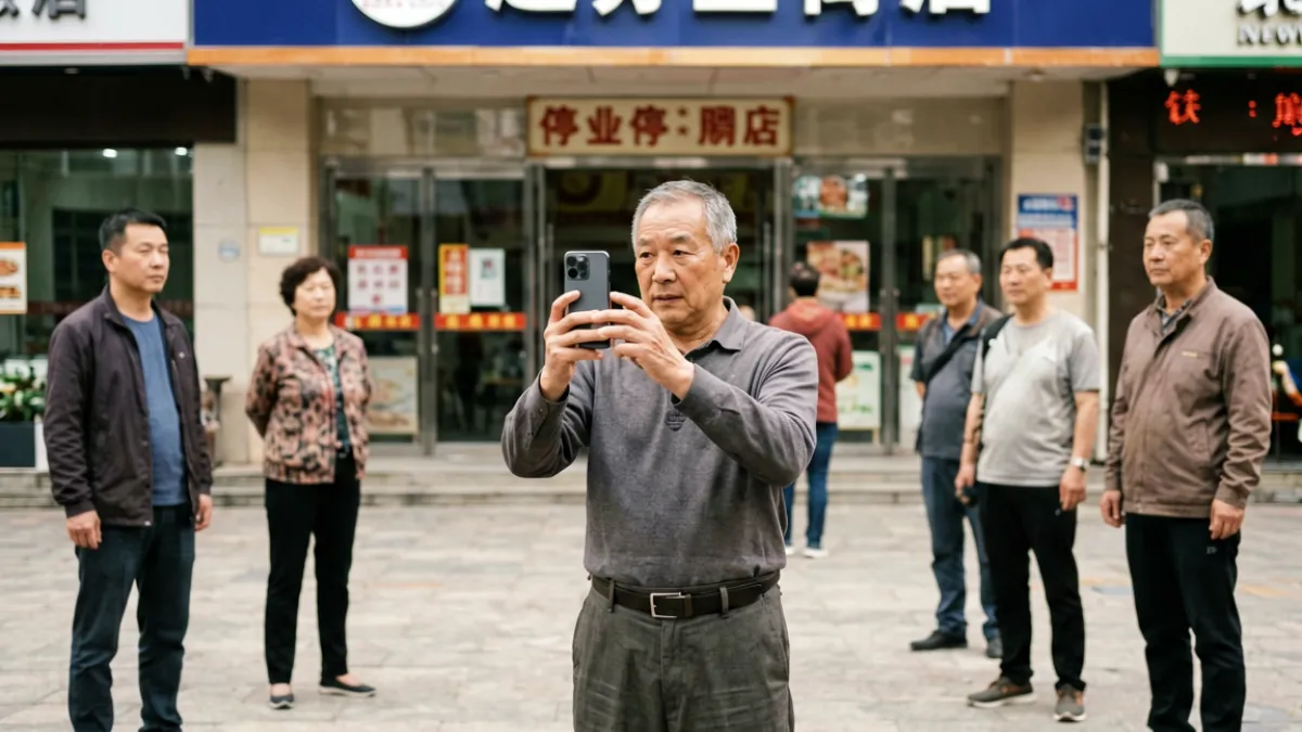 91爆料社会热点头条，一名普通市民在城市广场拍摄并上传现场视频的真实情景