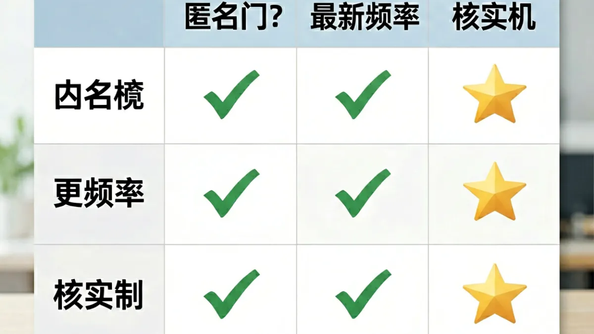 三款内容平台特性对比示意图，以图表形式呈现91爆料在匿名机制、更新频率与内容核实方面的差异